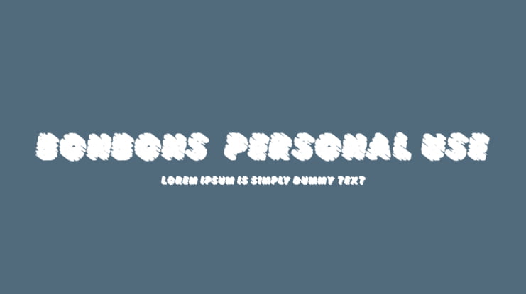 BONBONS  PERSONAL USE Font