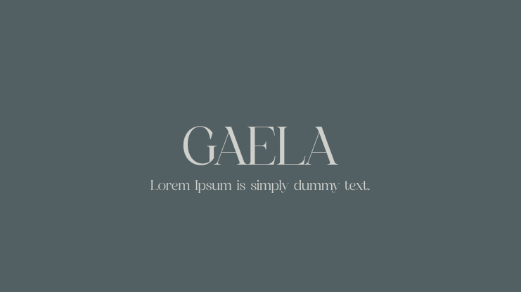 GAELA Font