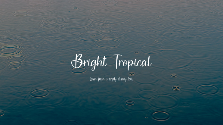 Bright Tropical Font