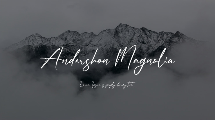 Andershon Magnolia Font