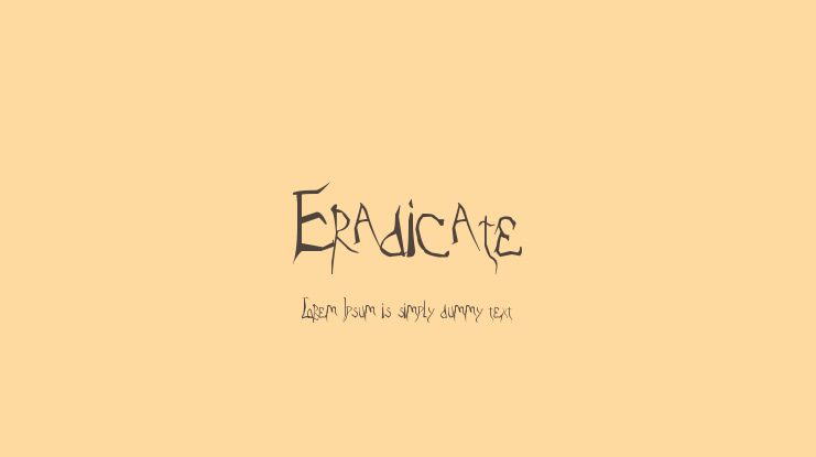 Eradicate Font