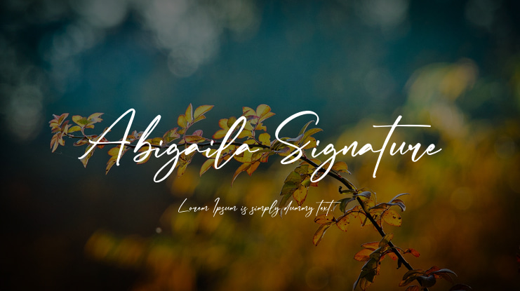 Abigaila Signature Font