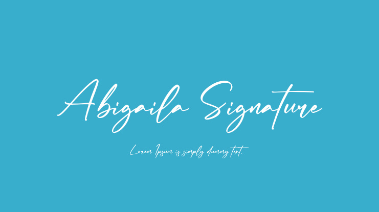 Abigaila Signature Font