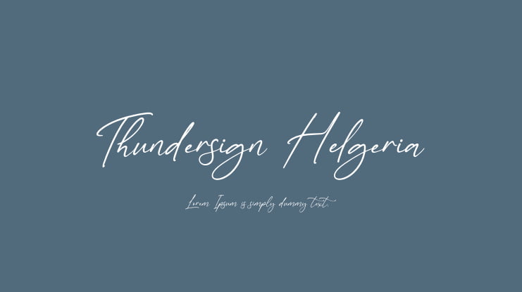 Thundersign Helgeria Font