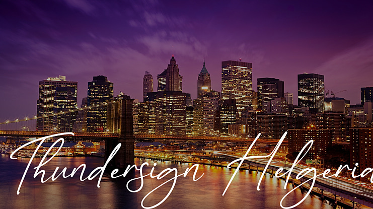 Thundersign Helgeria Font