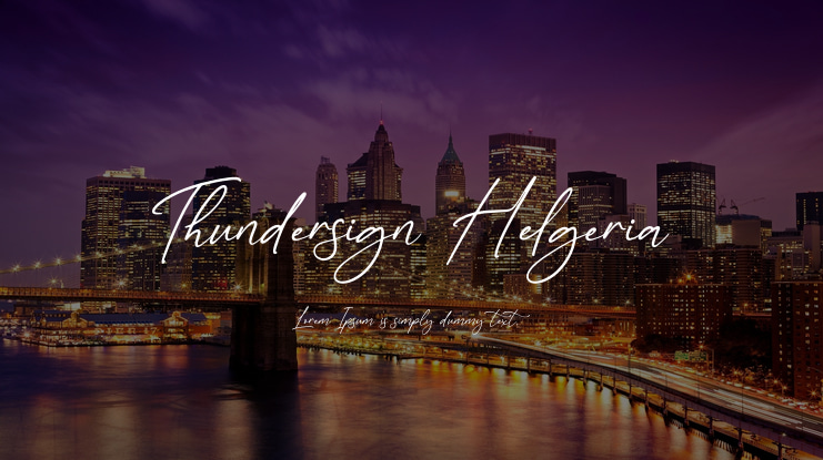 Thundersign Helgeria Font