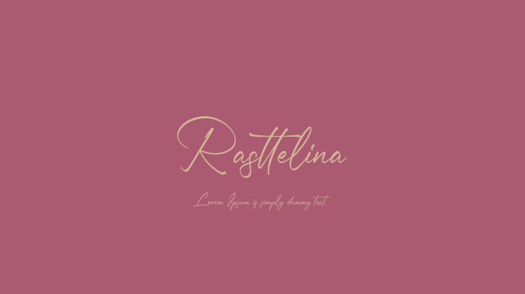 Rasttelina Font
