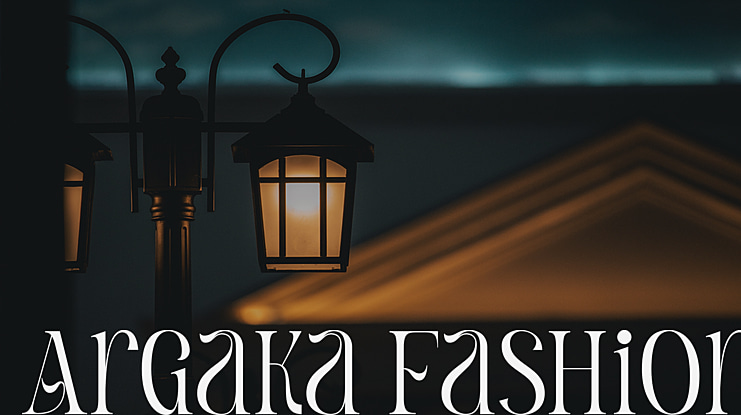 Argaka Fashion Font