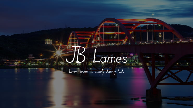 JB Lames Font