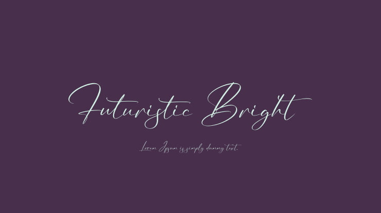 Futuristic Bright Font
