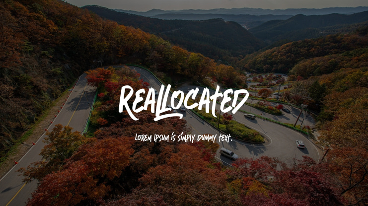 Reallocated Font