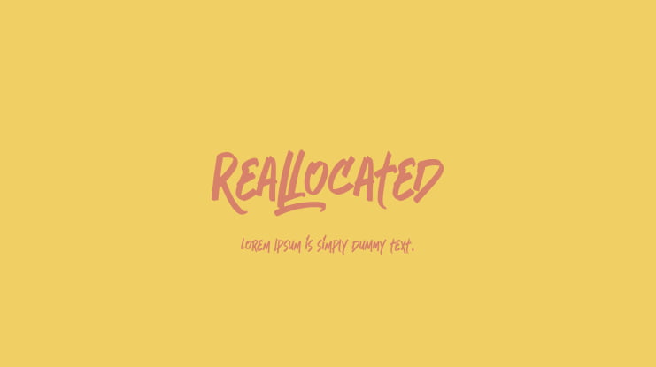 Reallocated Font