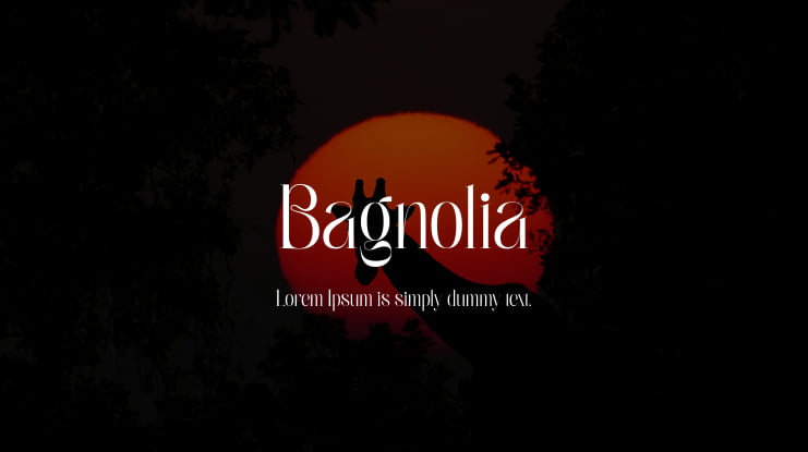 Bagnolia Font