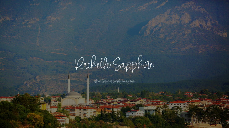 Rachelle Sapphire Font Family