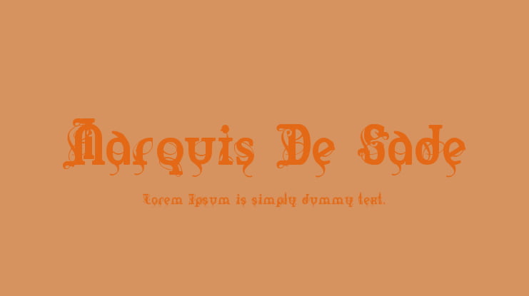 Marquis De Sade Font