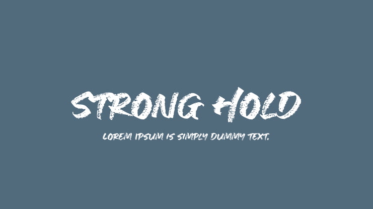 Strong Hold Font Family
