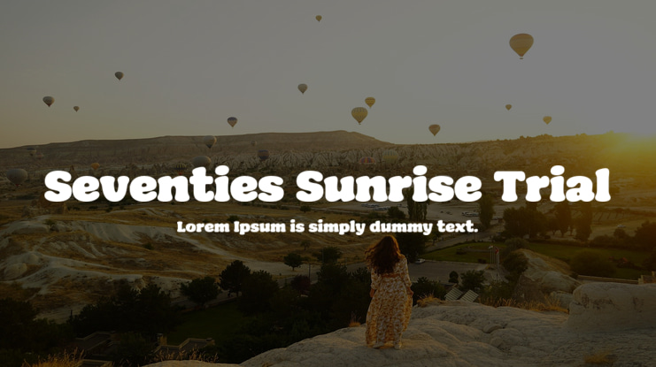 Seventies Sunrise Trial Font