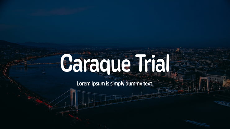 Caraque Trial Font Family