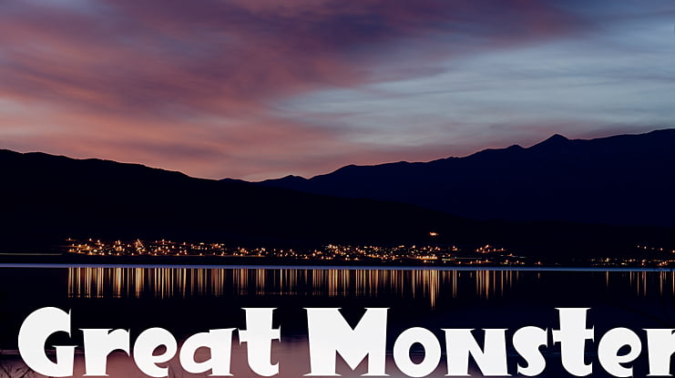 Great Monster Font