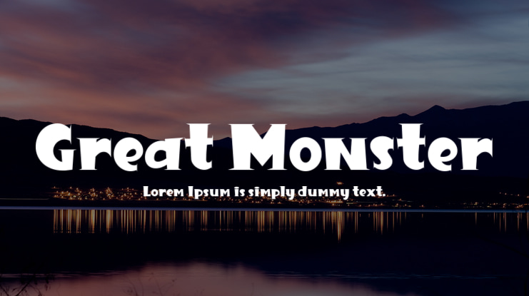 Great Monster Font