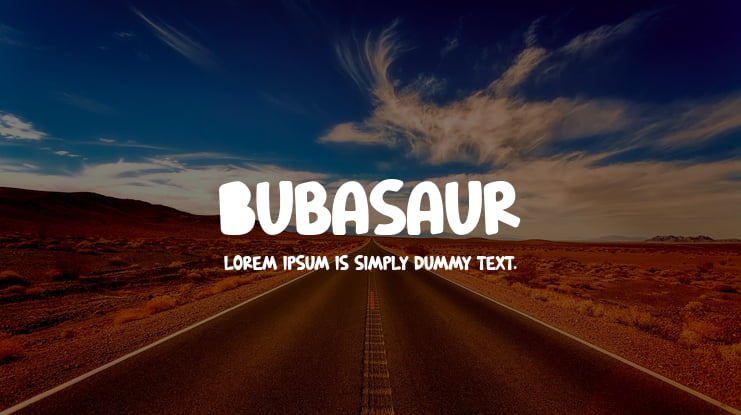 Bubasaur Font
