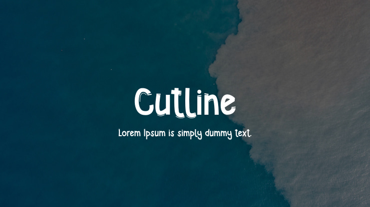 Cutline Font