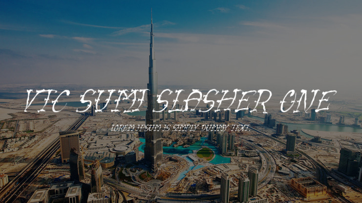 VTC Sumi Slasher One Font Family
