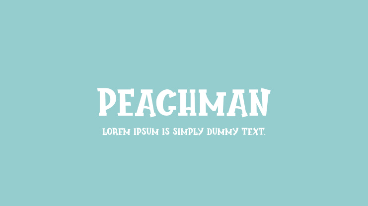 Peachman Font