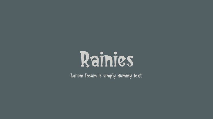 Rainies Font
