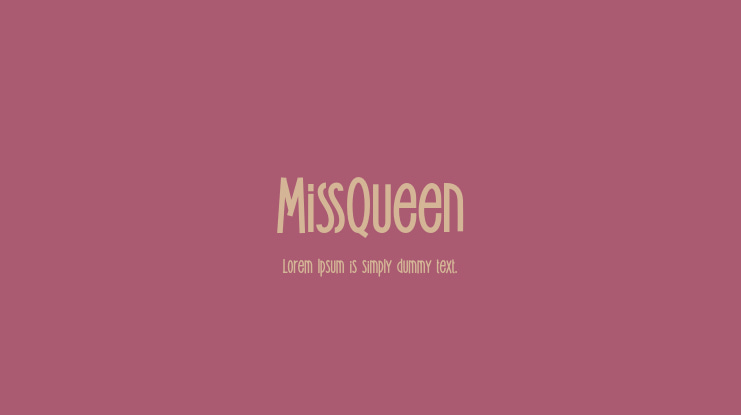 MissQueen Font
