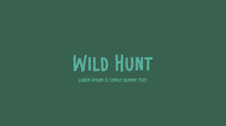 Wild Hunt Font