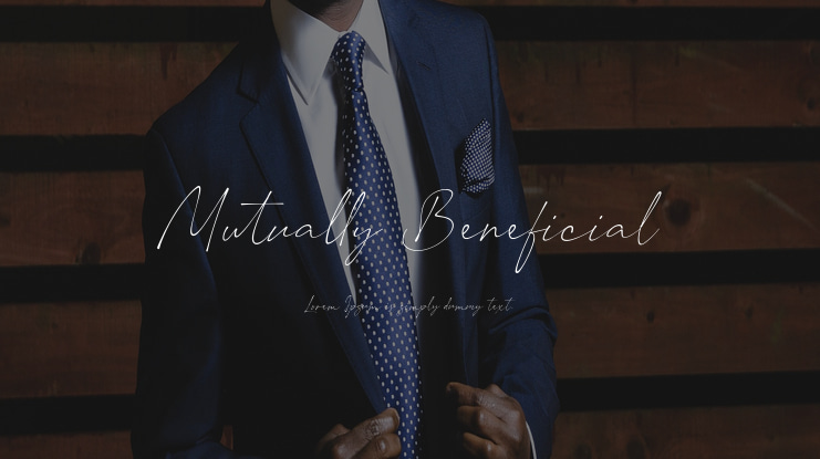 Mutually Beneficial Font