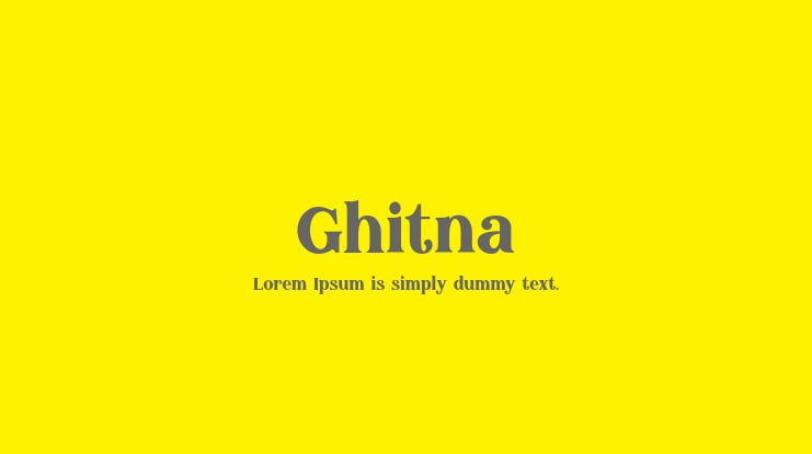 Ghitna Font