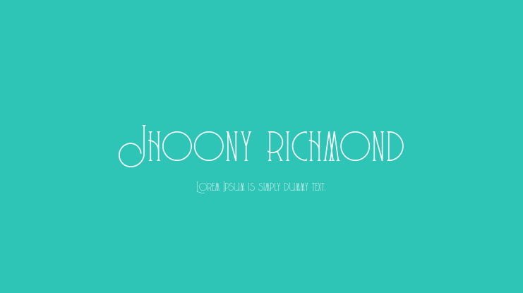 Jhoony richmond Font