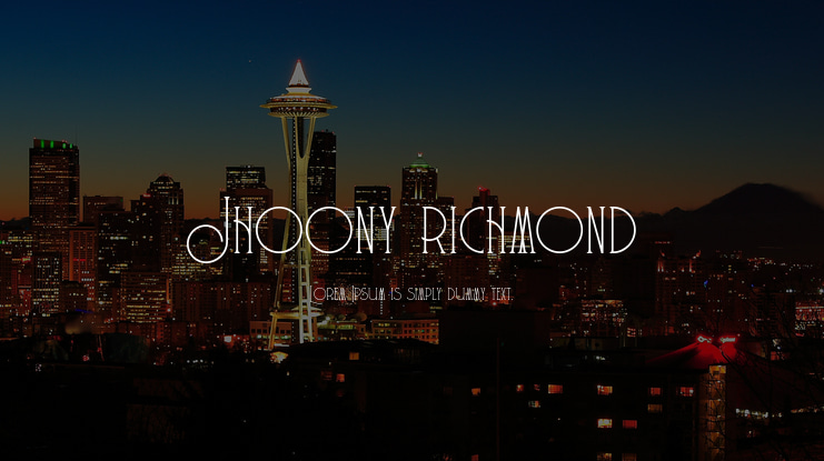 Jhoony richmond Font