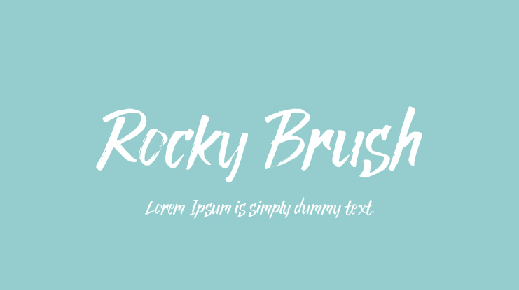 Rocky Brush Font Family