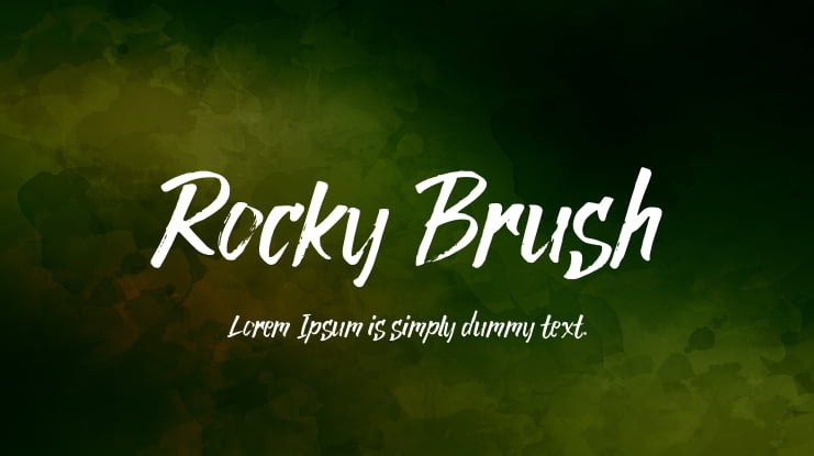 Rocky Brush Font Family