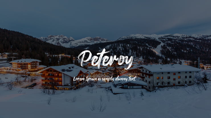 Peteroy Font Family