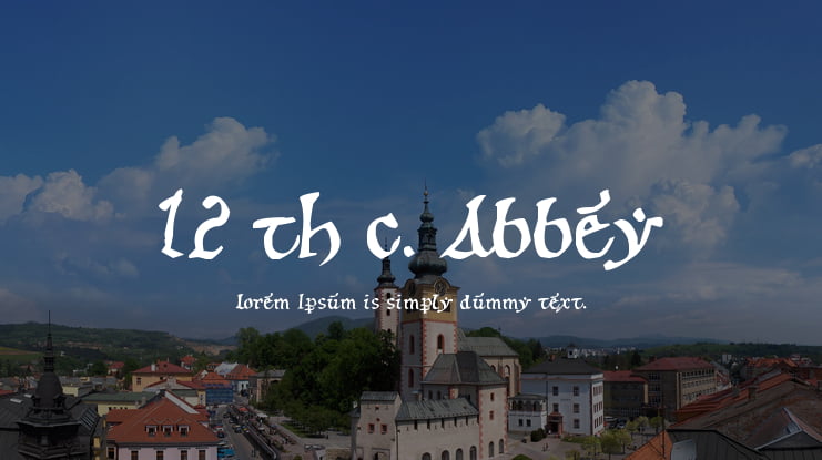 12 th c. Abbey Font