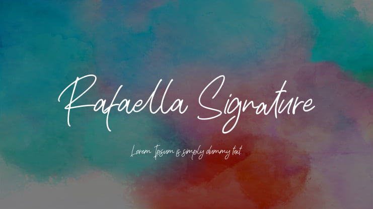 Rafaella Signature Font Family
