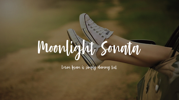 Moonlight Sonata Font
