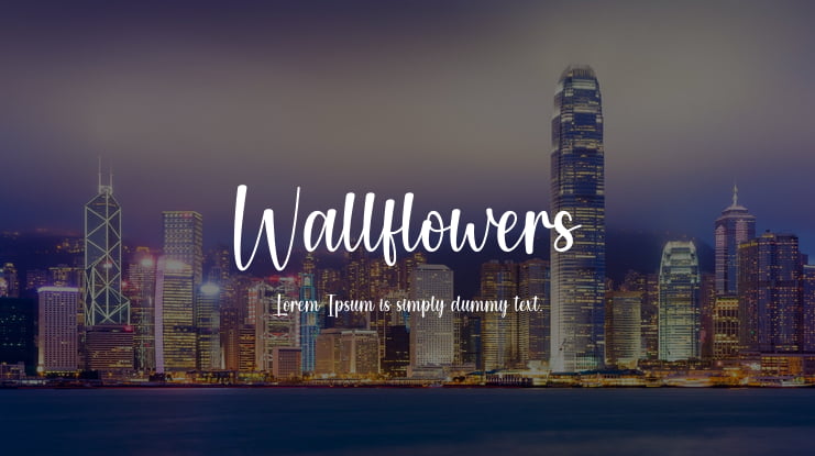 Wallflowers Font