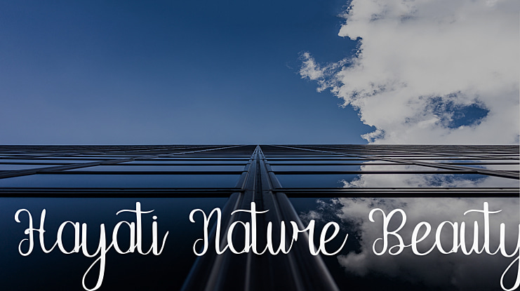 Hayati Nature Beauty Font