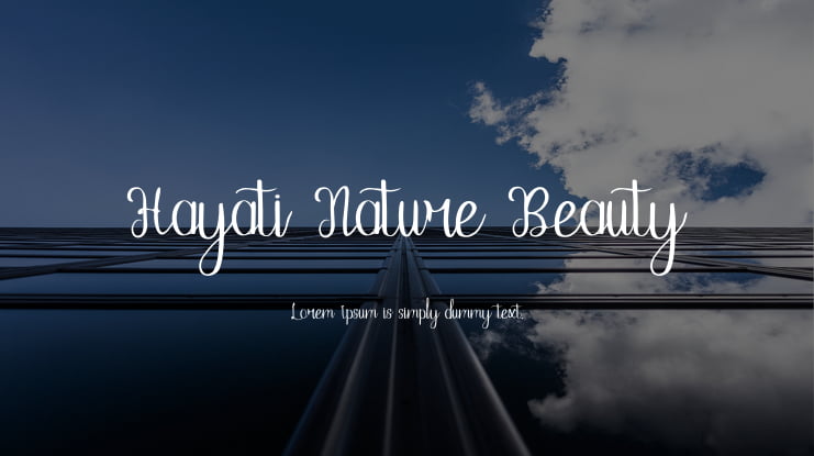 Hayati Nature Beauty Font