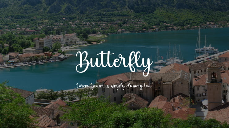 Butterfly Font Family