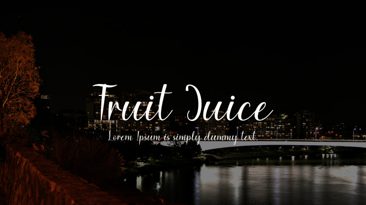 Fruit Juice Font Family