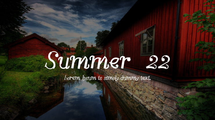 Summer  22 Font