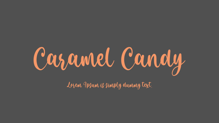 Caramel Candy Font