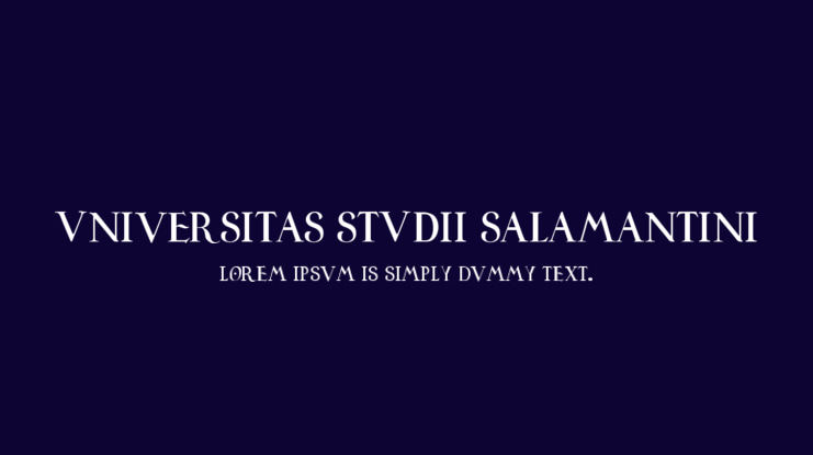 Universitas Studii Salamantini Font