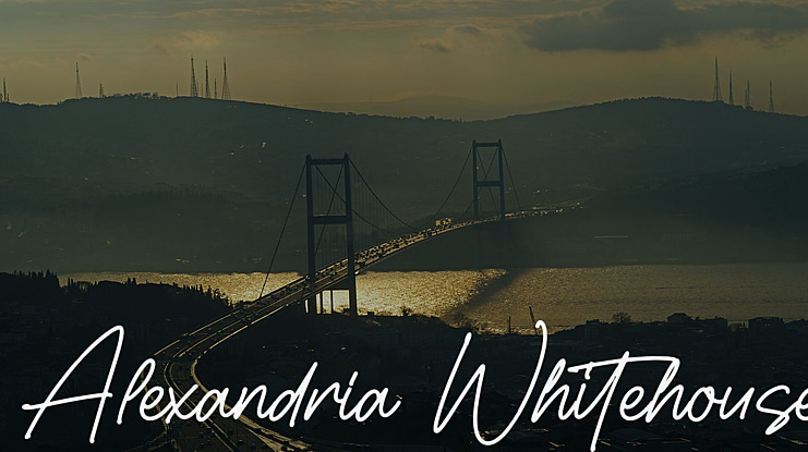 Alexandria Whitehouse Font